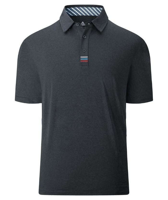 Men's Solid Color Slim Fit Polo Shirt