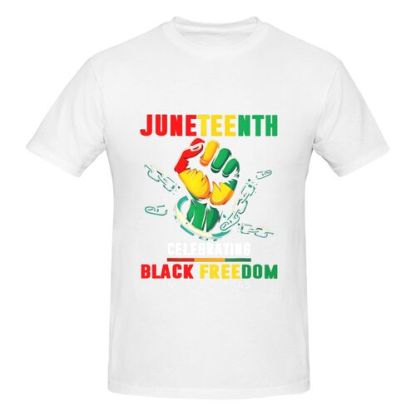 Men's Printed Juneteenth 100% Cotton T-Shirt-pod4team
