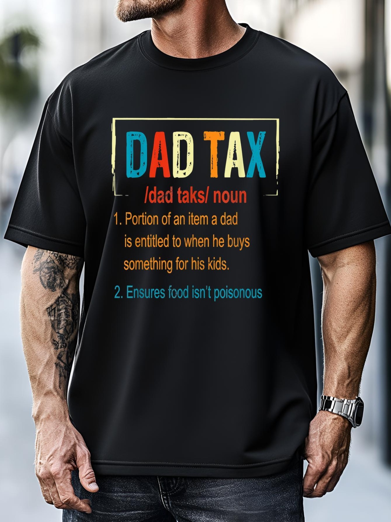 Unisex Dad Tax Definition Funny Father's Day Men Gift T-Shirt