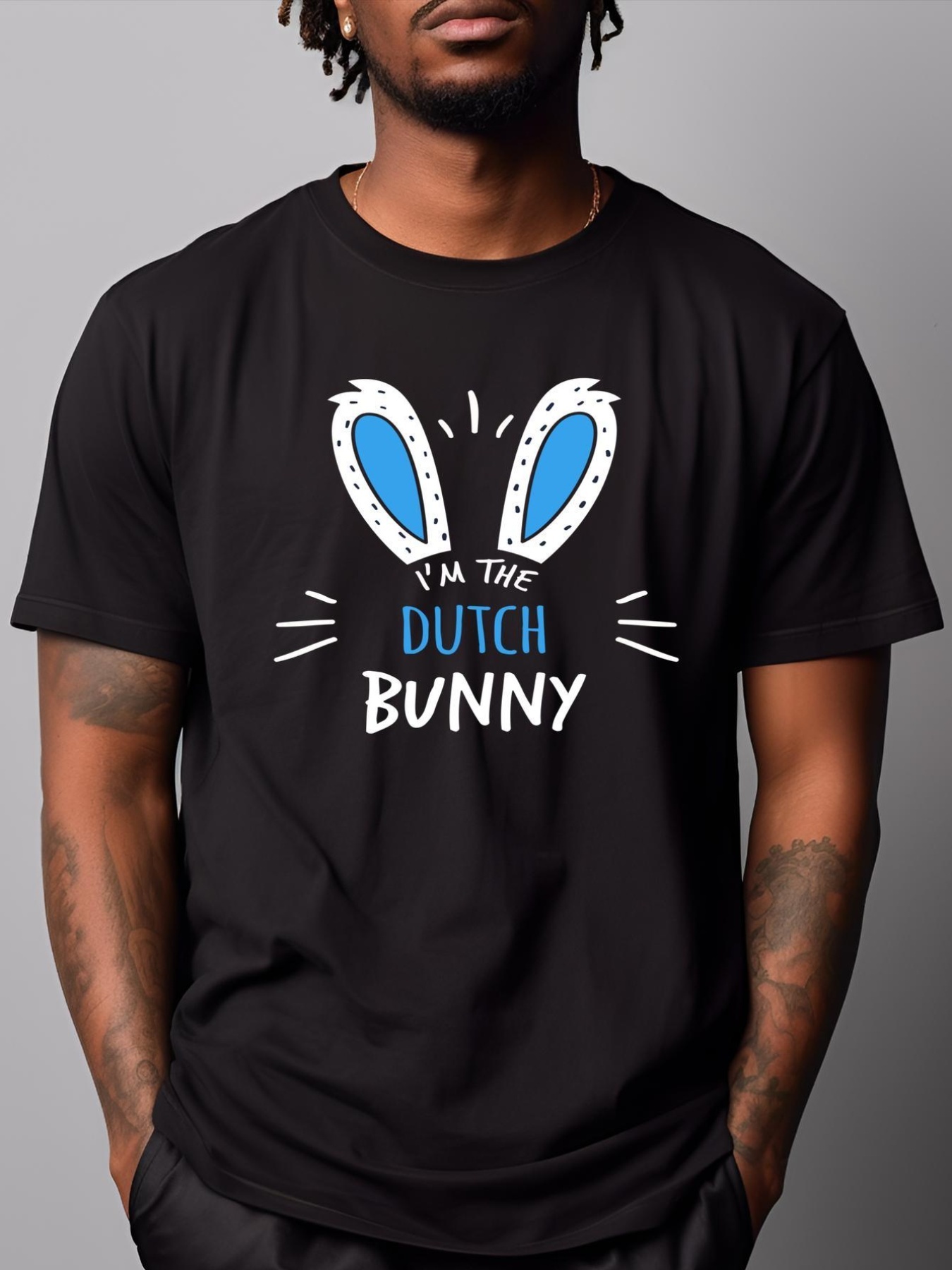 Unisex I'm The Dutch Bunny Ears Netherlands Easter Sunday Gift T-Shirt