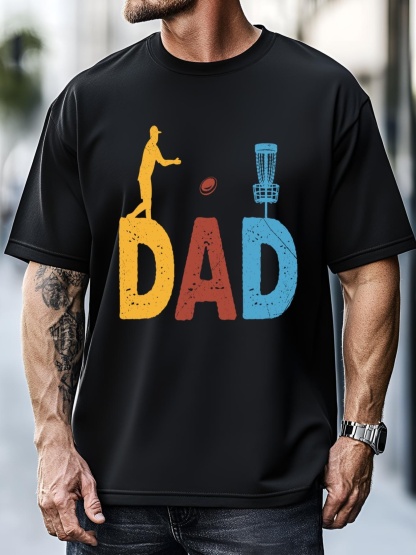 Unisex Vintage FatherS Day Best Dad By Par Cute Disc Golf Gift T-Shirt