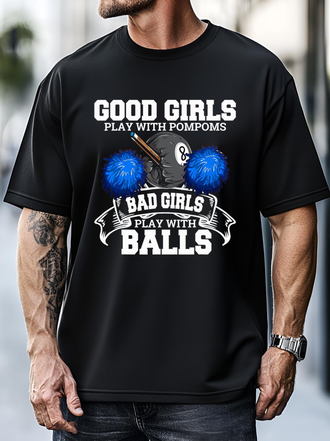 Unisex Pool Player Billiards Funny Gift Father's Day T-Shirt