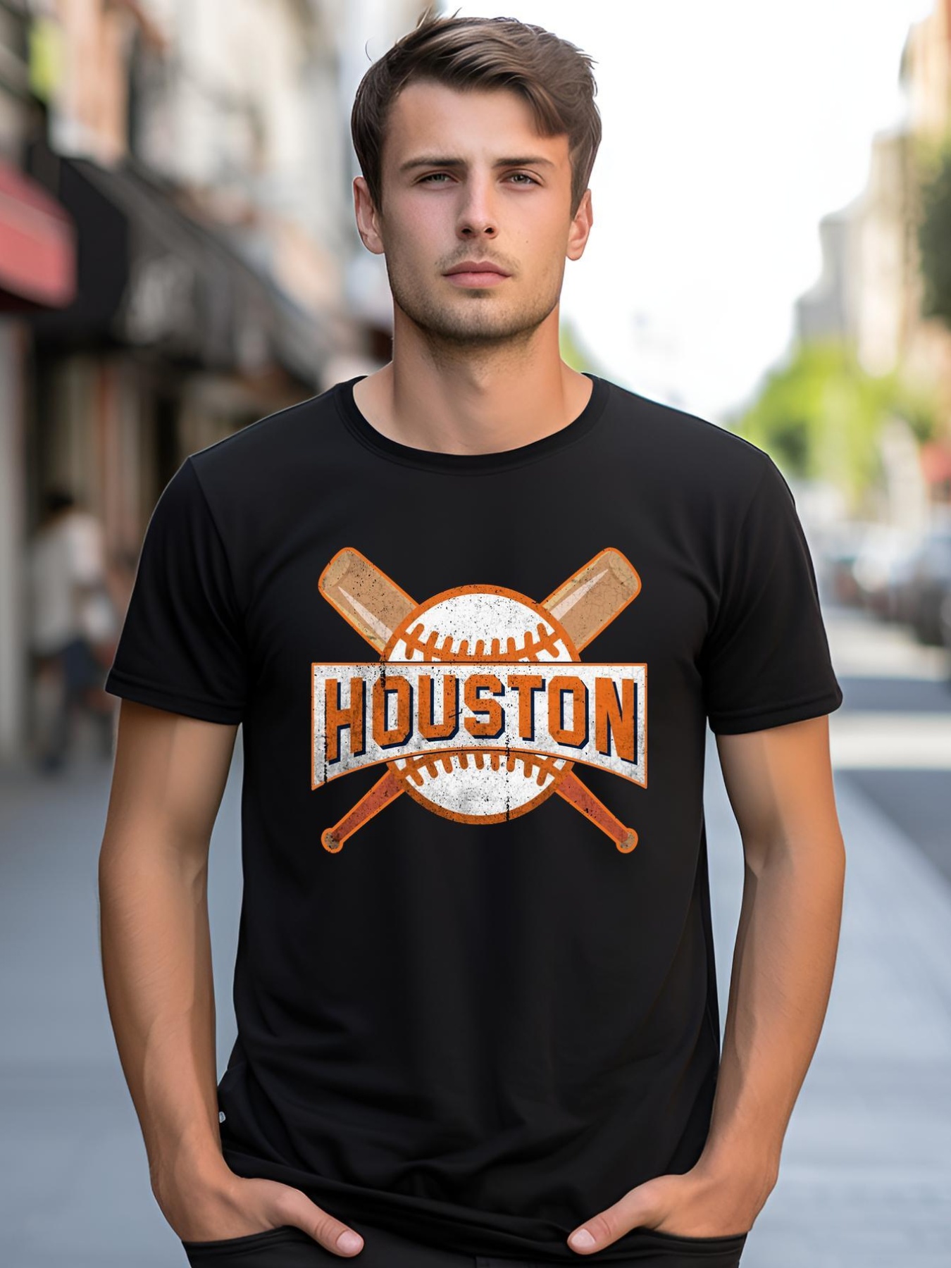 Unisex Houston Baseball Team Love Sport Funny Gifts shirt  Graphic Tee