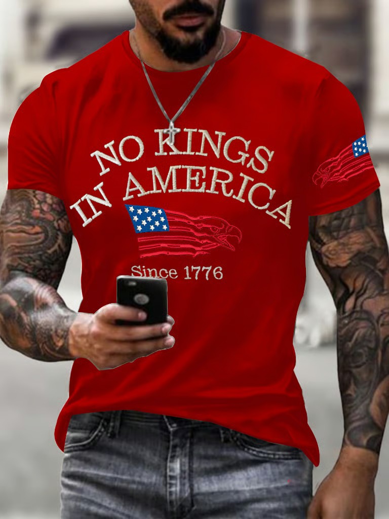 Men's No Kings In America Since 1776 4th Of July Graphic Tee