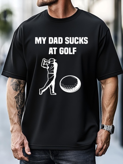 Unisex My Dad Sucks At Golf  Funny Golfing Golf Dad Gif For Dad Father's Day T-Shirt