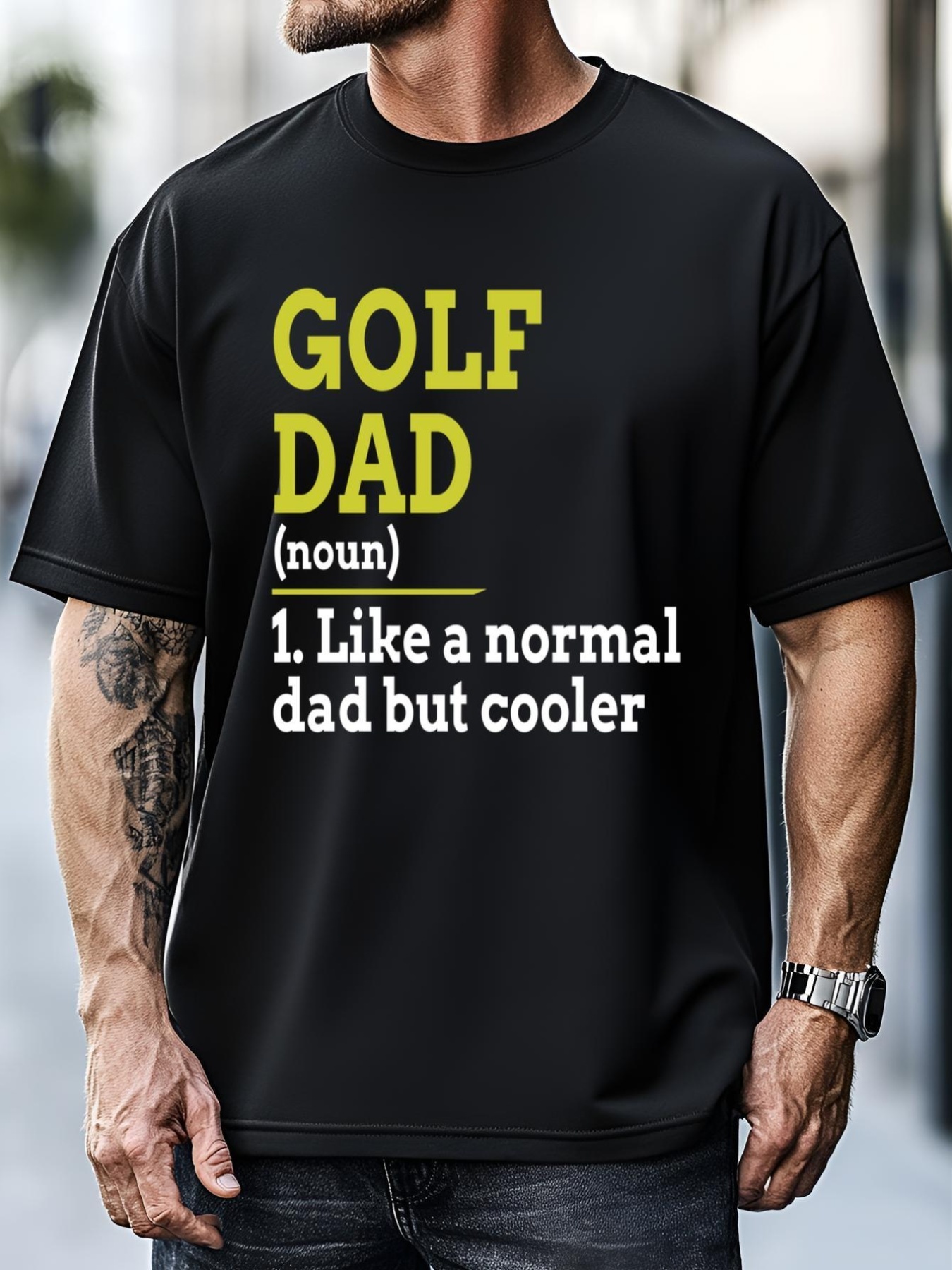 Unisex Funny Golf Dad Definition Golfing For Golfers Gift For Dad Father's Day T-Shirt