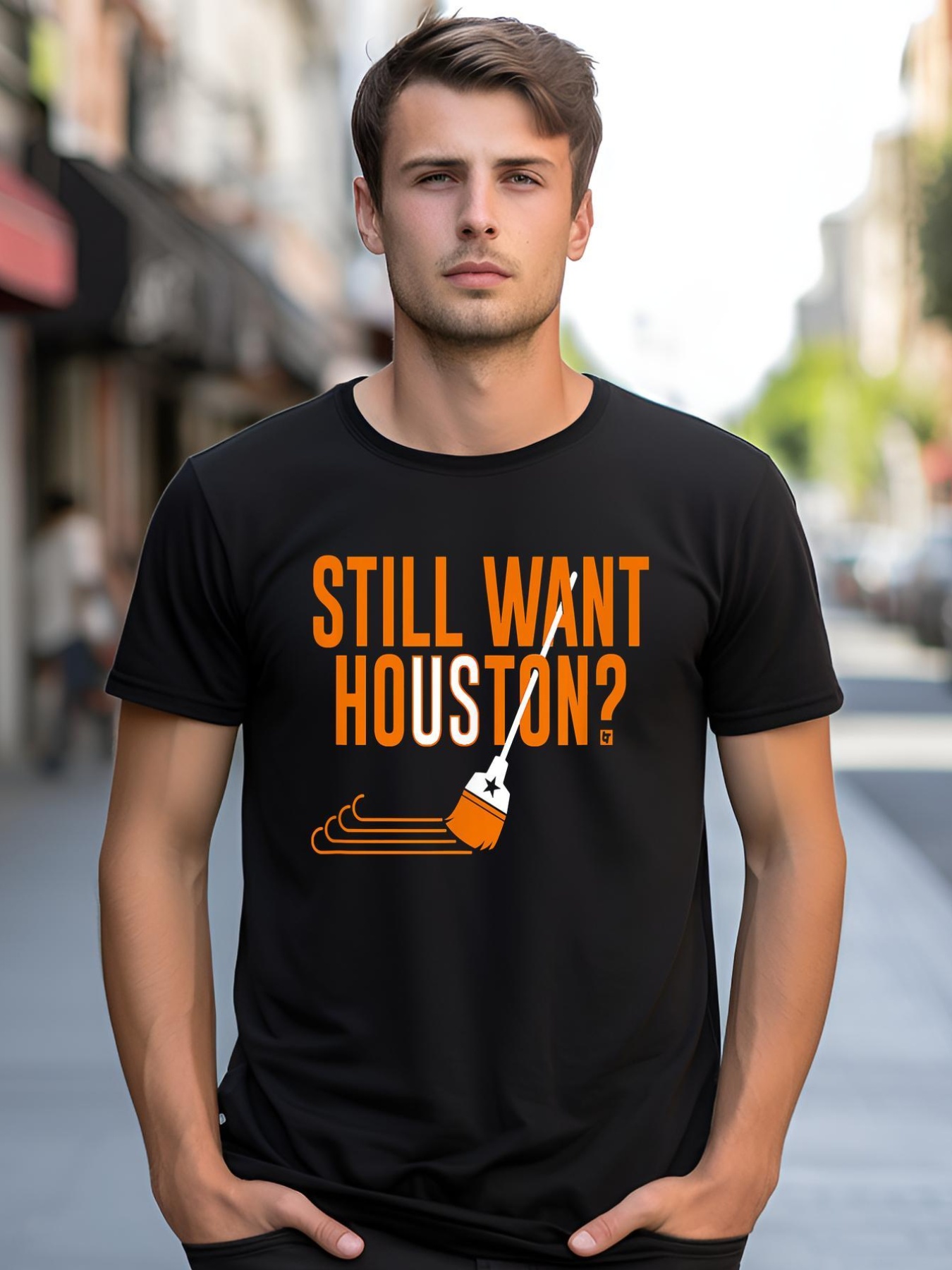 Unisex Still Want Houston Houston Baseball shirt  Graphic Tee