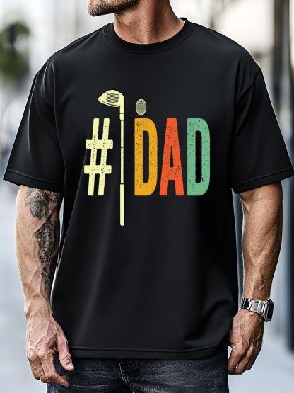 Unisex Number One Dad Golf Vintage Gif For Dad Father's Day T-Shirt