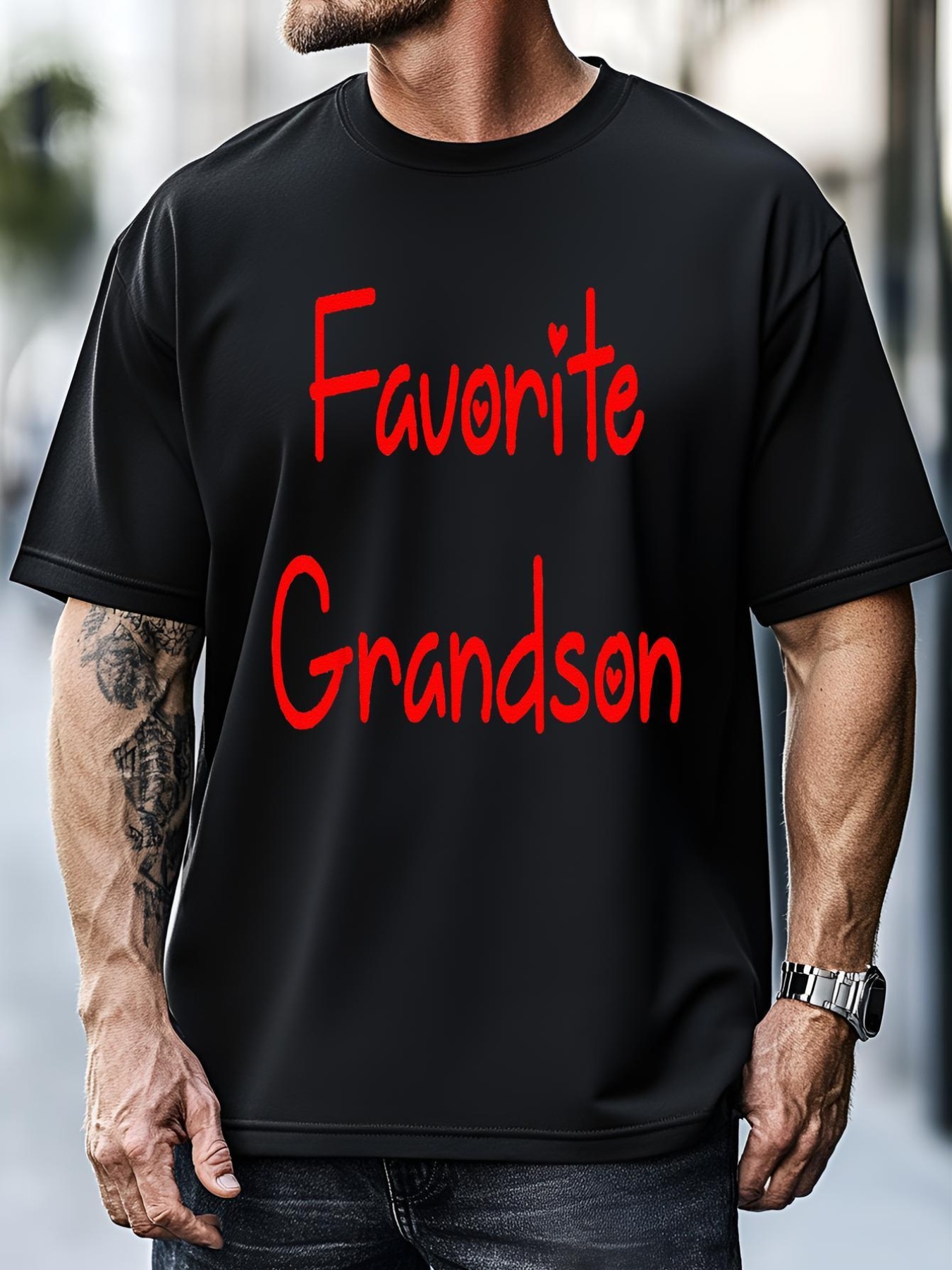 Unisex Favorite Grandson Fathers Day T-Shirt