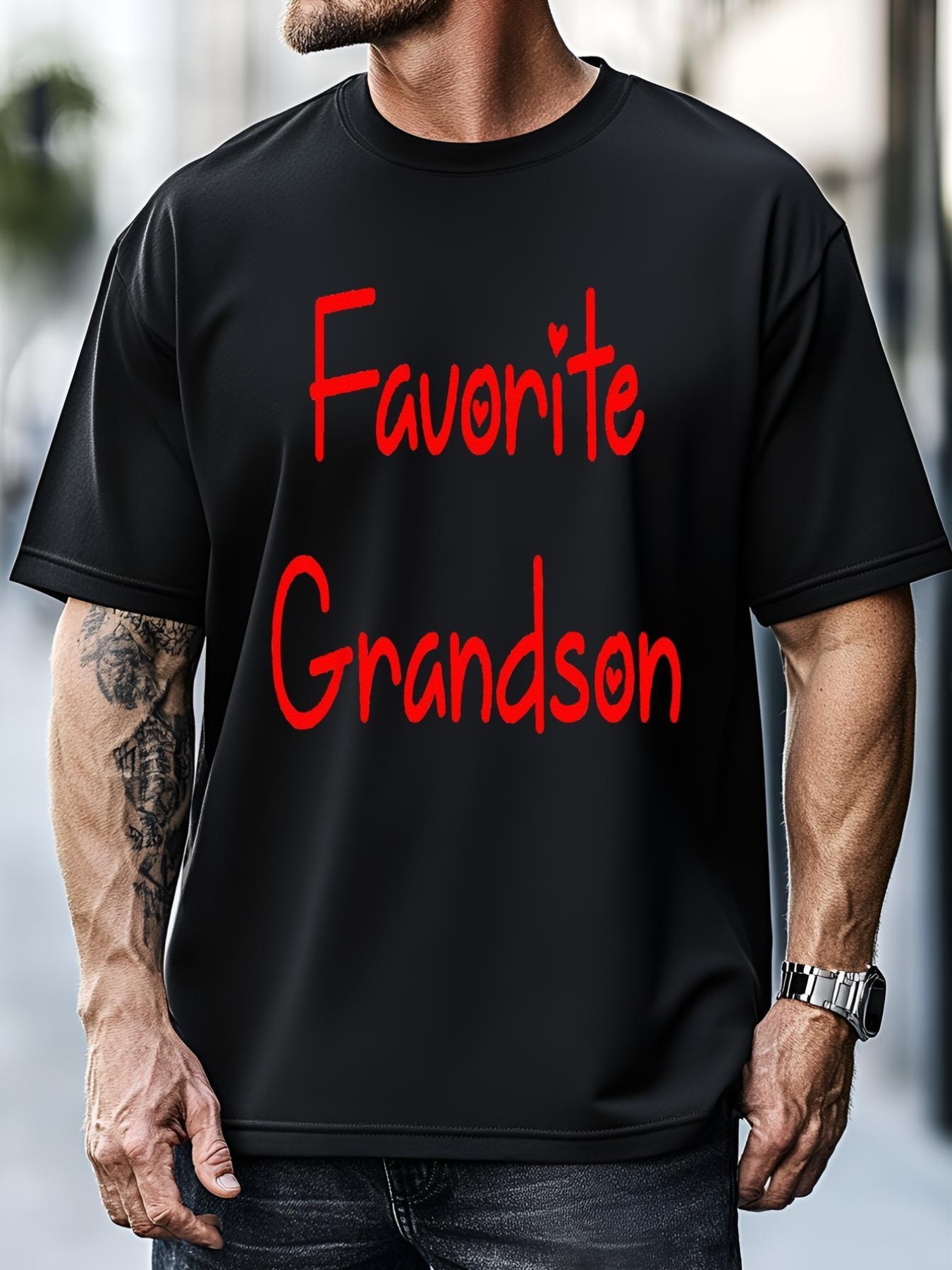 Unisex Favorite Grandson Fathers Day T-Shirt