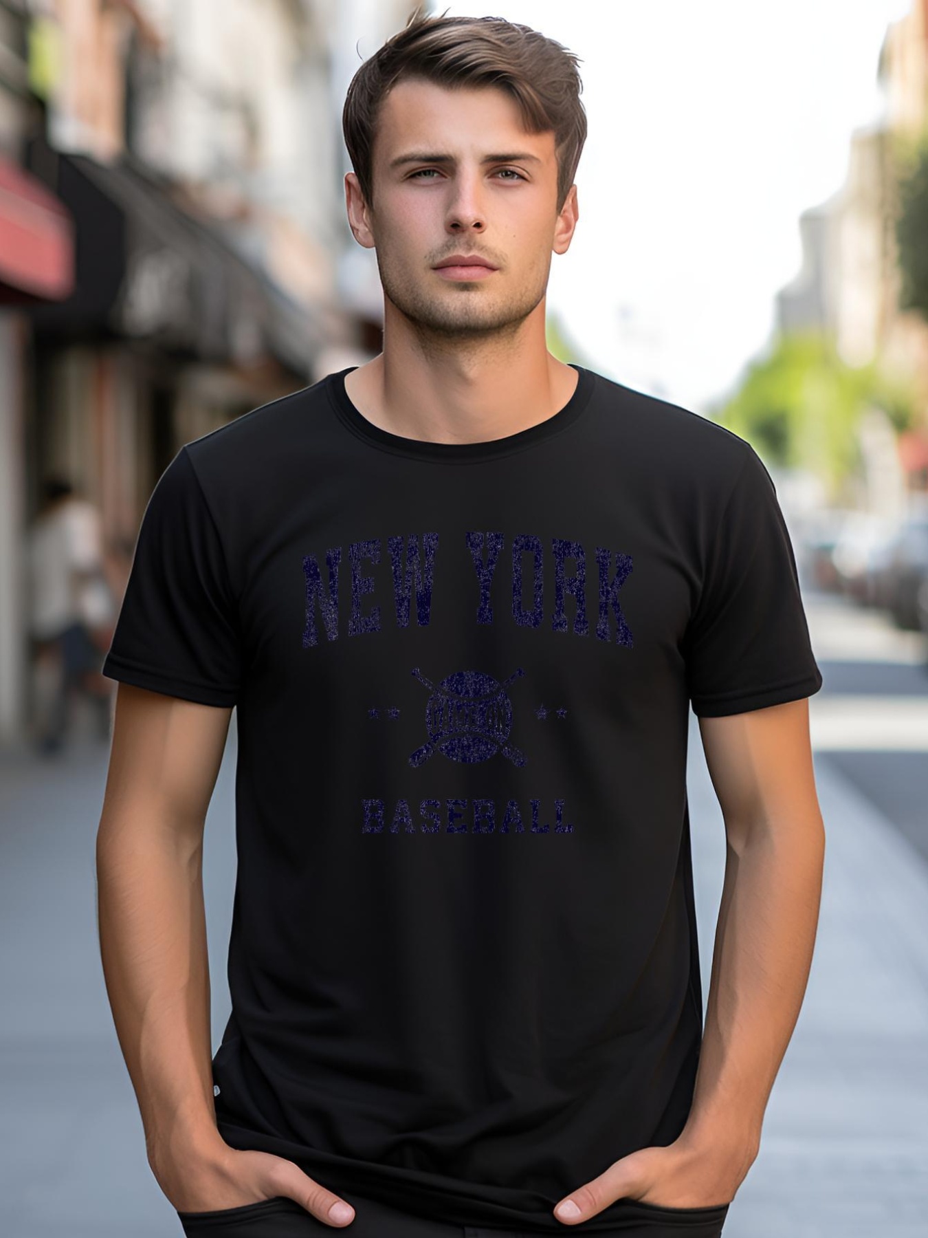 Unisex New York Ny Vintage Baseball Throwback Retro Design shirt  Graphic Tee