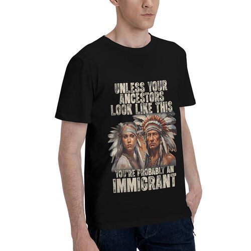 Men's Unless Your Ancestors Look Like This 100% Cotton T-Shirt-pod4team