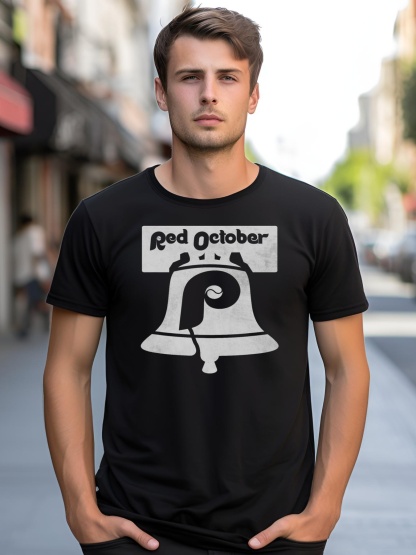 Unisex Retro Red October Philly_ Philadelphia Vintage Fan Baseball shirt  Graphic Tee