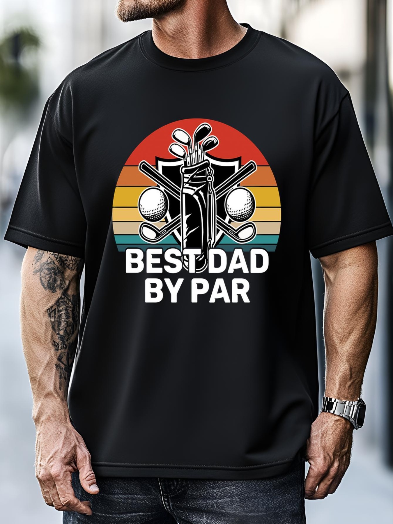 Unisex Golf Dad Retro Golf Dad Best Dad By Par Gift For Father's Day T-Shirt