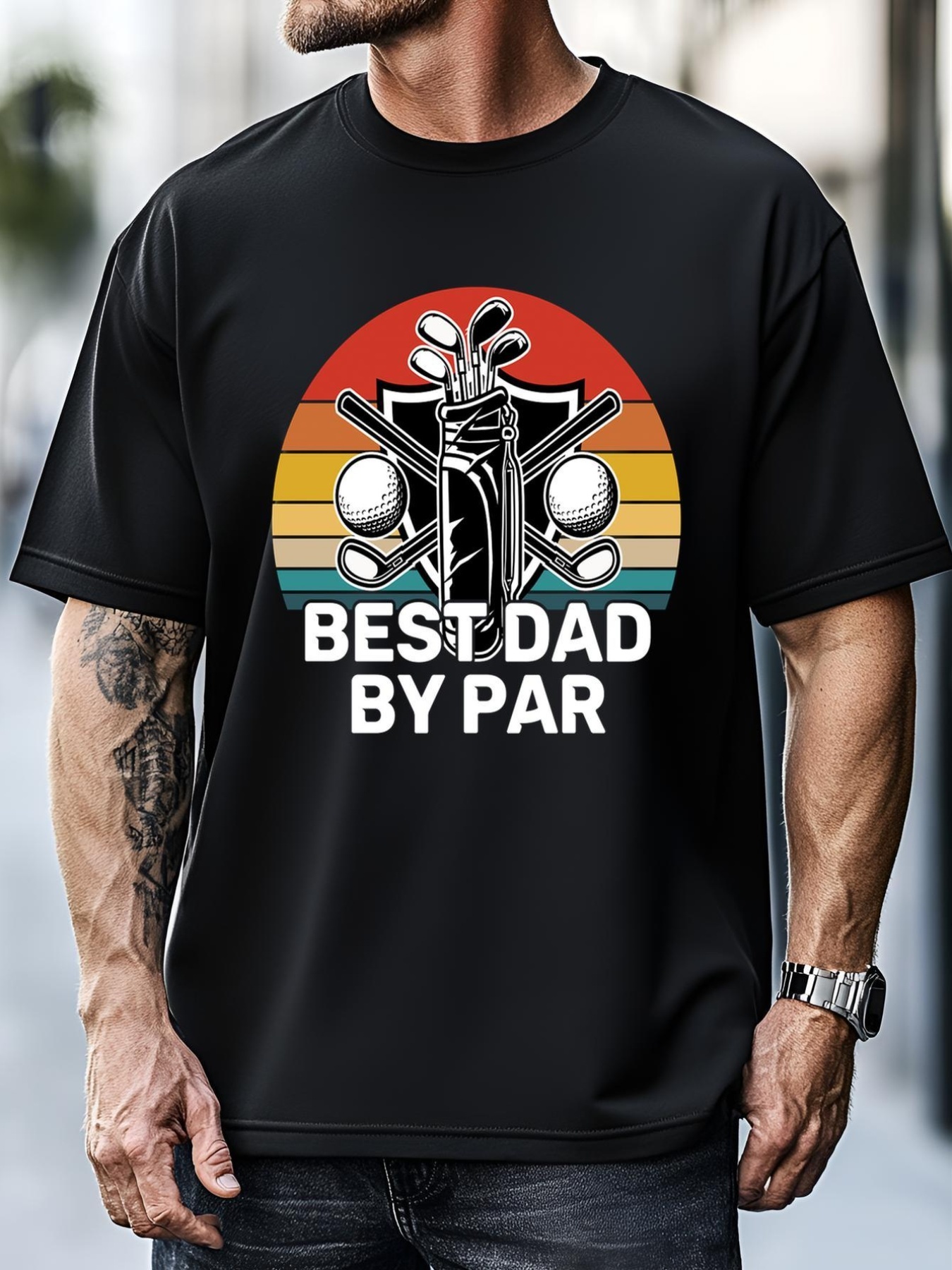Unisex Golf Dad Retro Golf Dad Best Dad By Par Gift For Father's Day T-Shirt