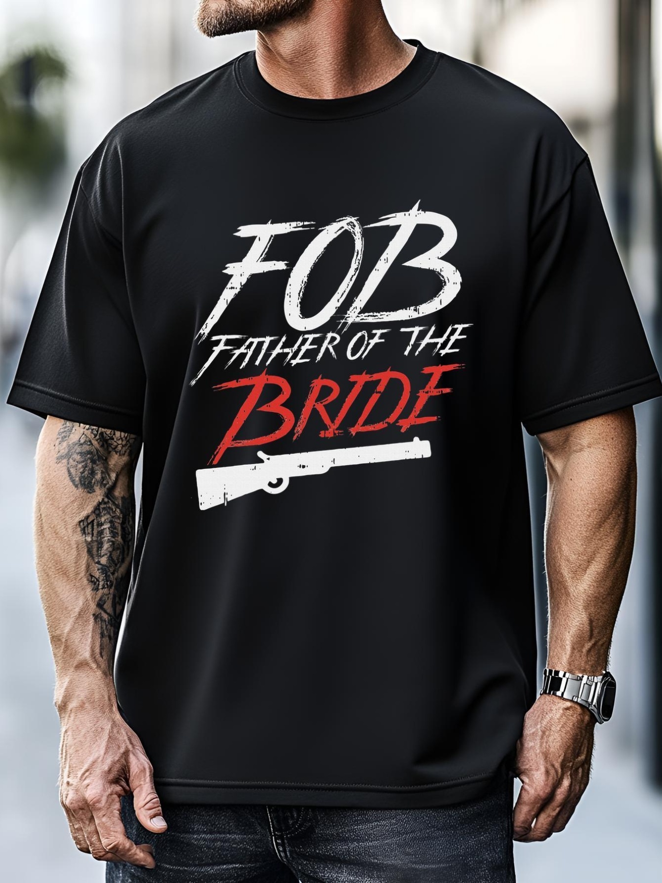 Unisex Fob Father Of Bride Shotgun Wedding Party Rehearsal Dinner T-Shirt