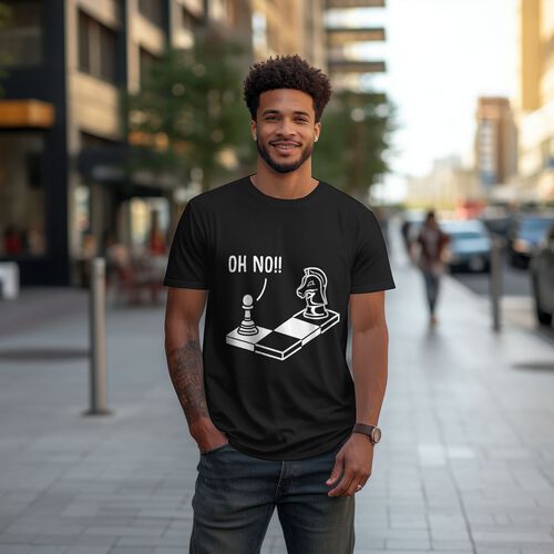 Men's Night to Pawn OH NO!! 100% Cotton T-Shirt-pod4team