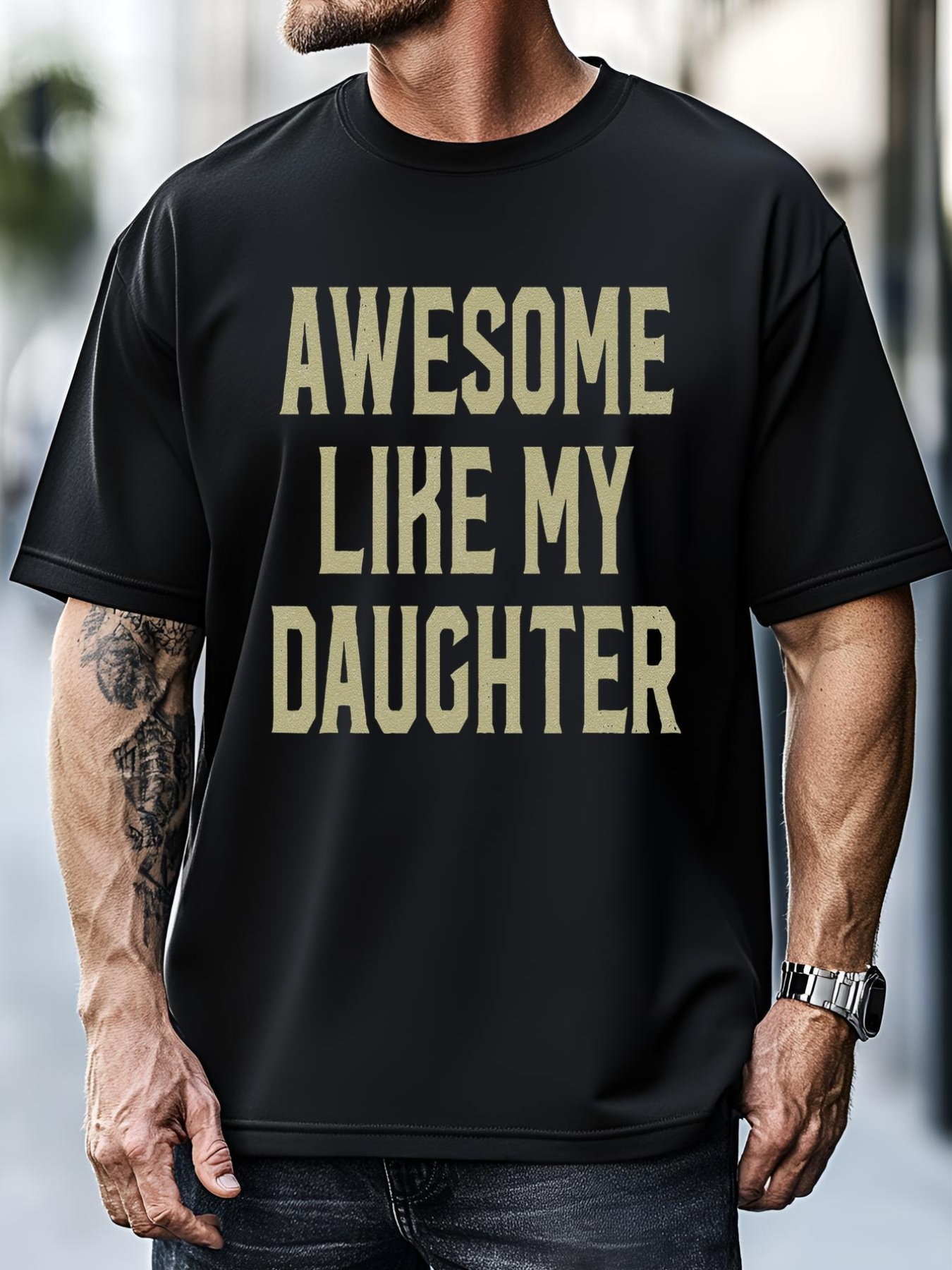 Unisex Fathers Day Gift From Daughter Awesome Like My Daughter T-Shirt