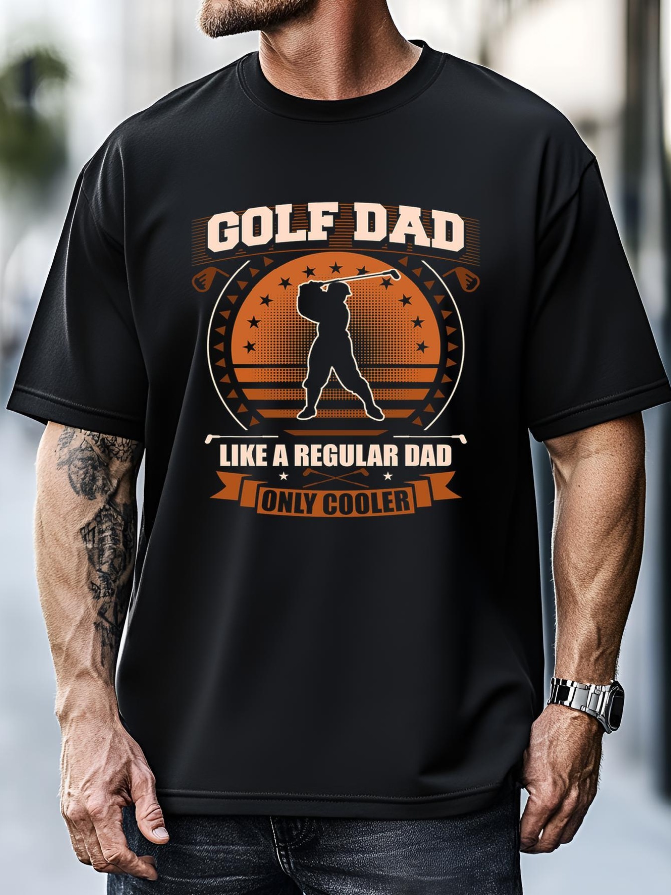 Unisex Golf Dad Like A Regular Dad Only Cooler Gift For Dad Father's Day T-Shirt