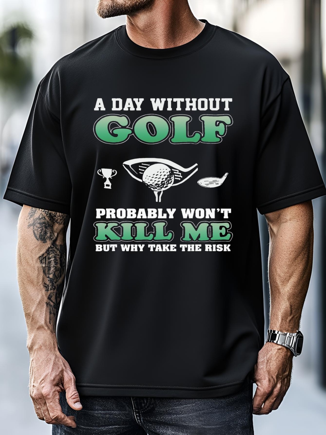 Unisex A Day Without Golf Funny Golf Saying Fathers day T-Shirt