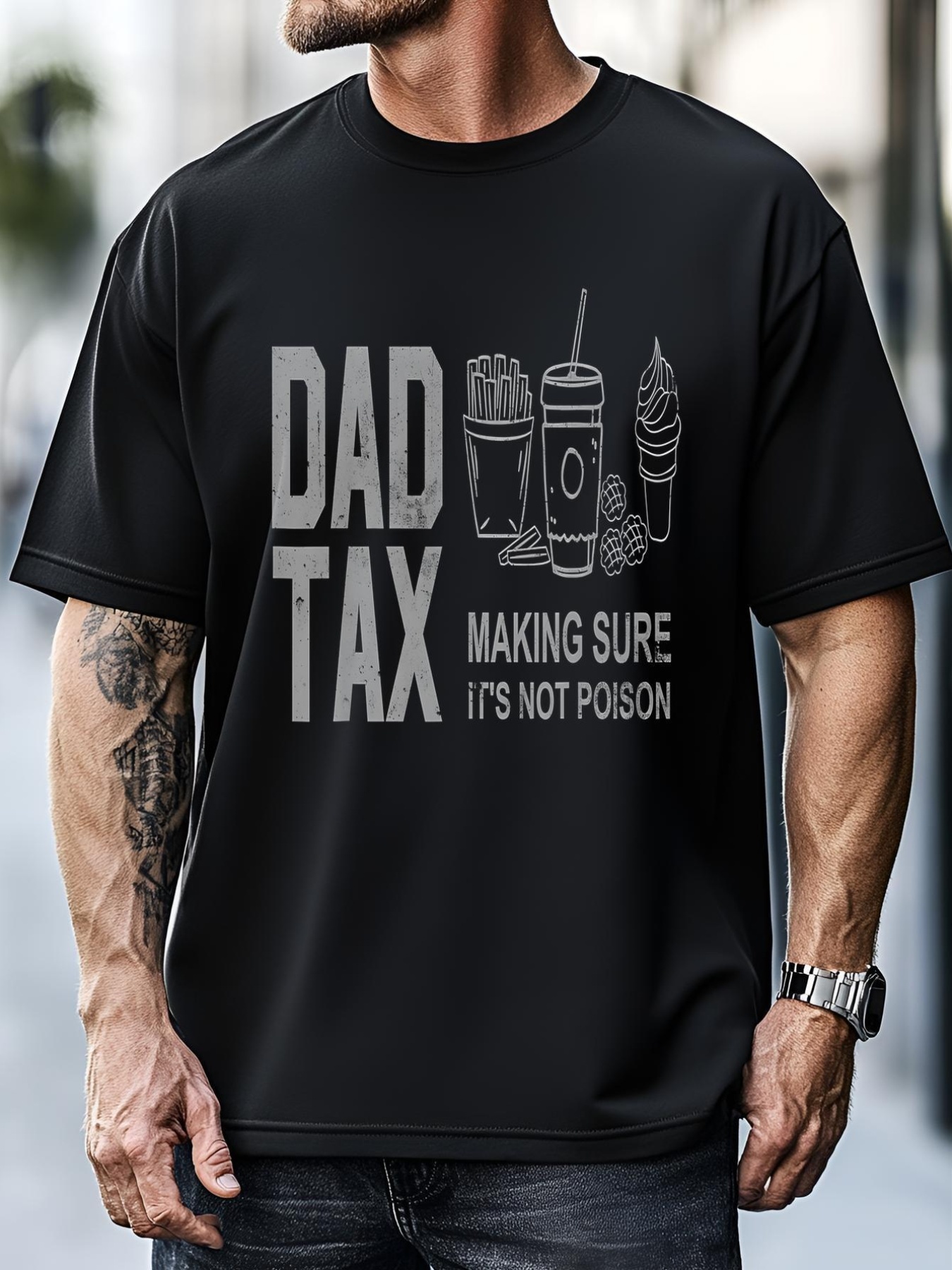 Unisex Dad Tax Making Sure ItS Not Fathers Day Dad Joke T-Shirt