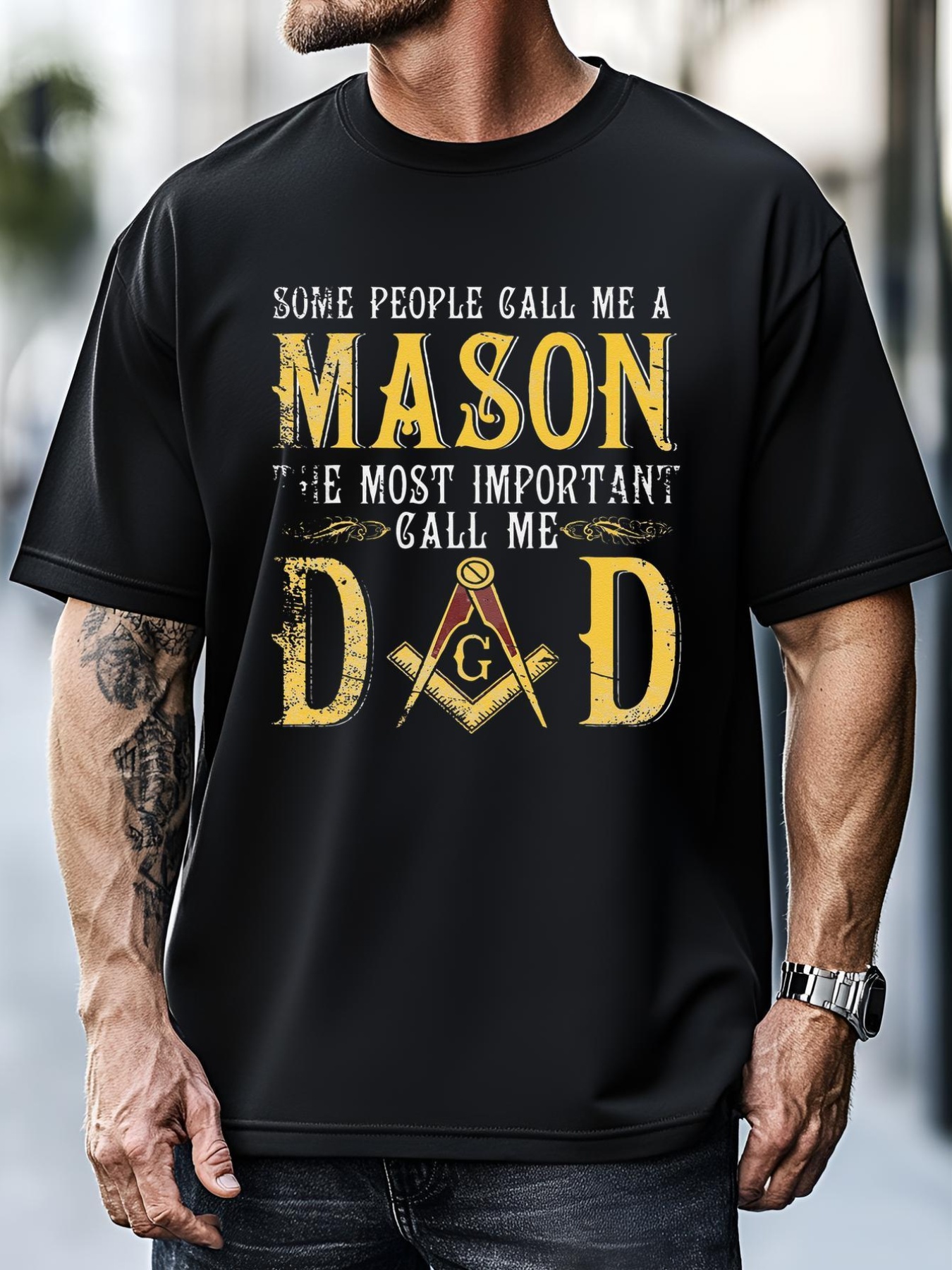 Unisex Masonic Most Important Call Me Mason Dad Fathers Day Gift T-Shirt