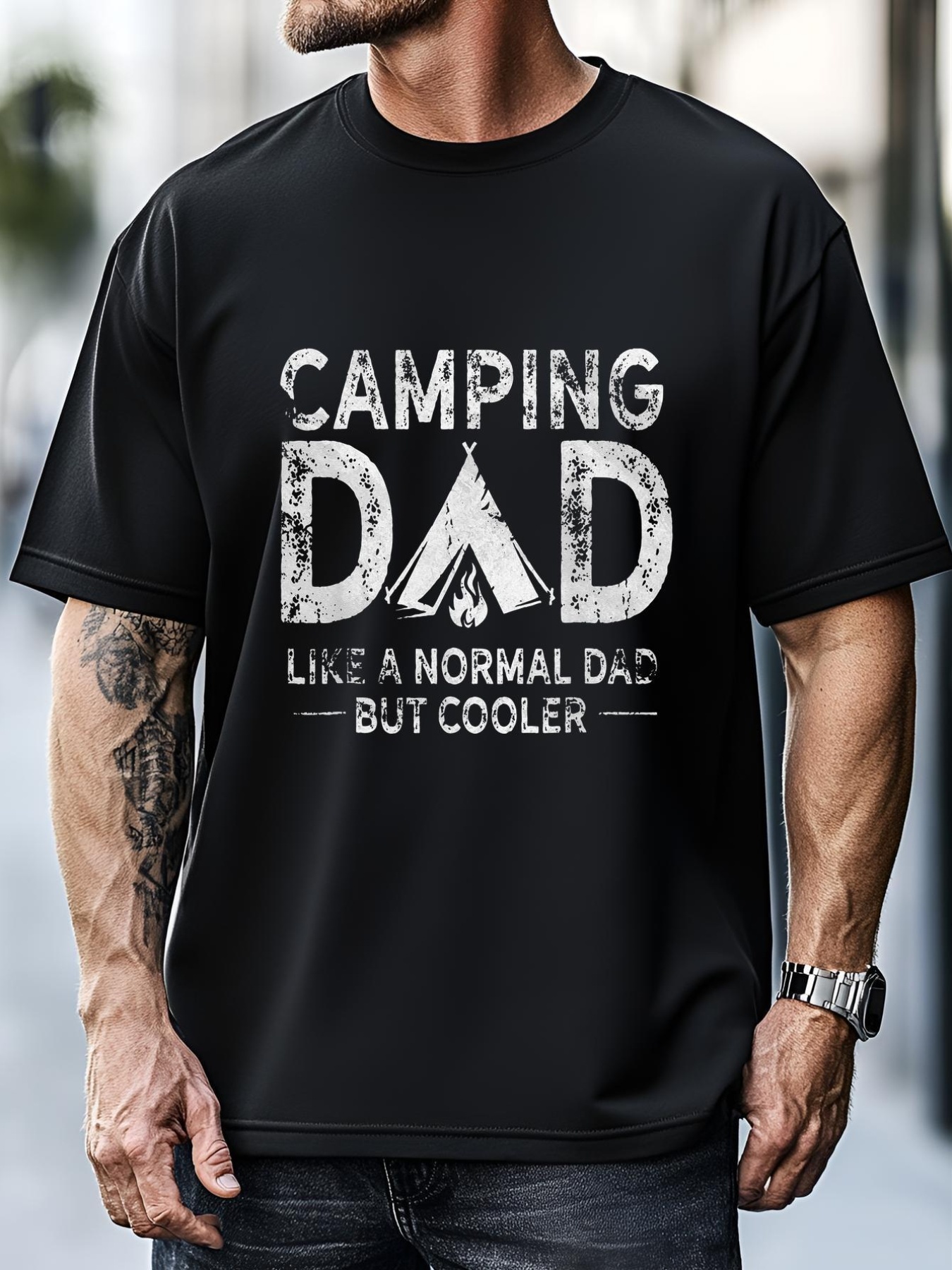 Unisex Camping Dad Funny Camper Fathers Day Camping Dad T-Shirt