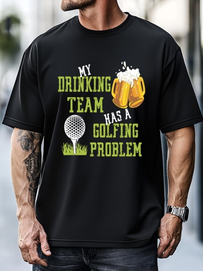 Unisex My Drinking Team Has A Golfing Problem Gift For Father's Day T-Shirt