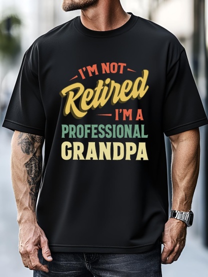 Unisex Grandpas Funny Fathers Day Retired Grandpa T-Shirt