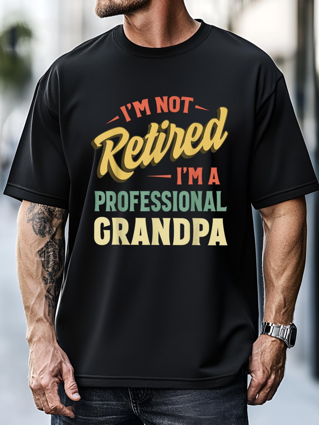 Unisex Grandpa Shirts For Funny Fathers Day Retired Grandpa T-Shirt