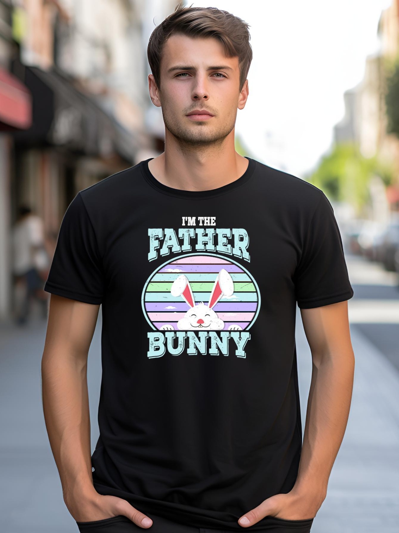 Unisex I'm The Father Bunny Matching Family Easter Sunday Meaningful Gift shirt  Graphic Tee