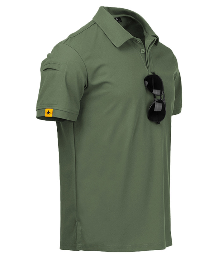 Men's Solid Color Golf Polo Shirt