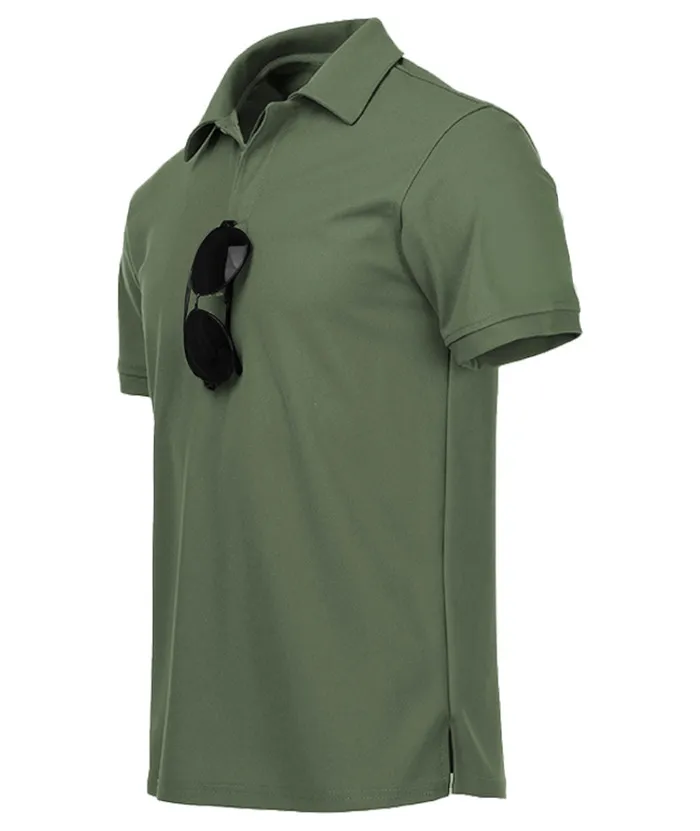 Men's Solid Color Golf Polo Shirt