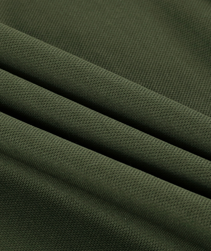 Men's Dri-fit Solid Color Zip Up Pocket Polo Shirt