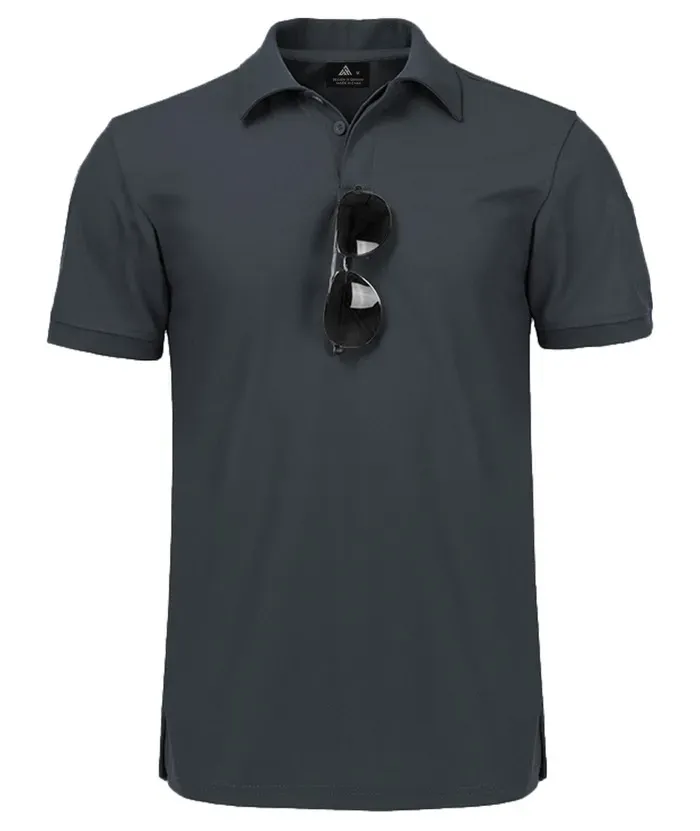 Men's Solid Color Golf Polo Shirt