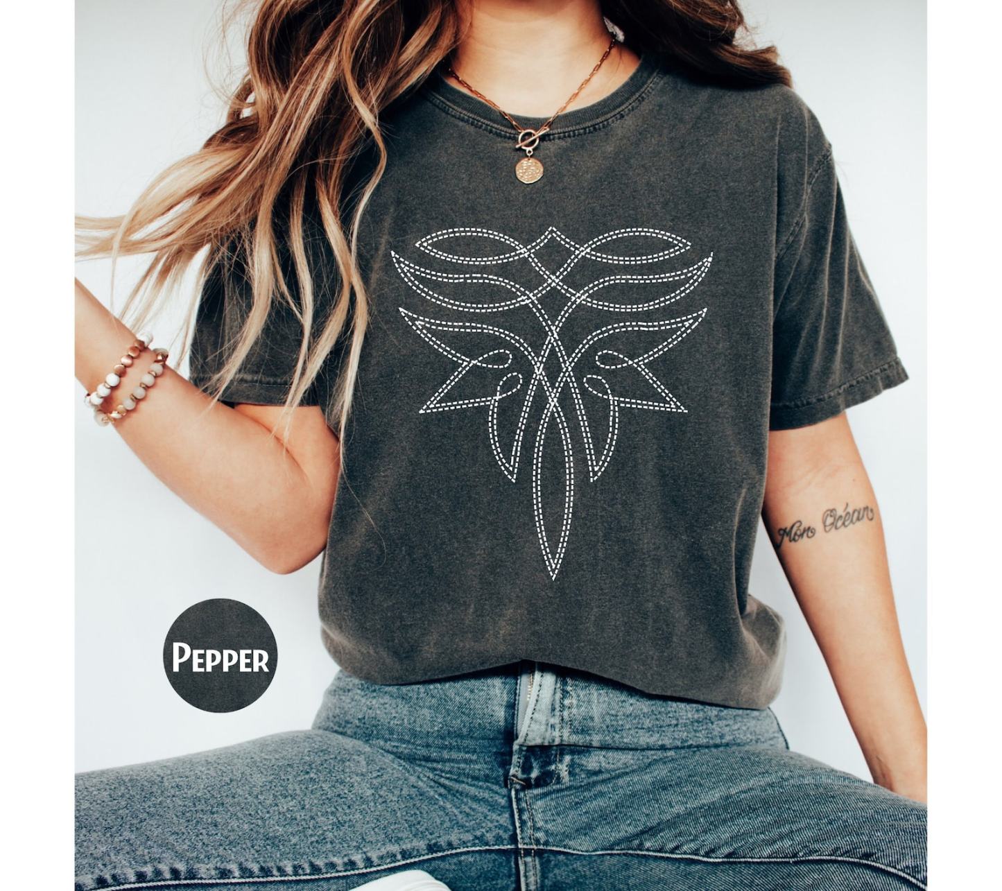 Unisex Boot Stitch 100% Cotton Graphic Tee | Pod4team