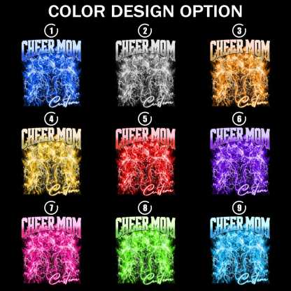 Unisex Custom Cheer Mom Custom Photo Cheer Leader 100% Cotton Graphic Tee