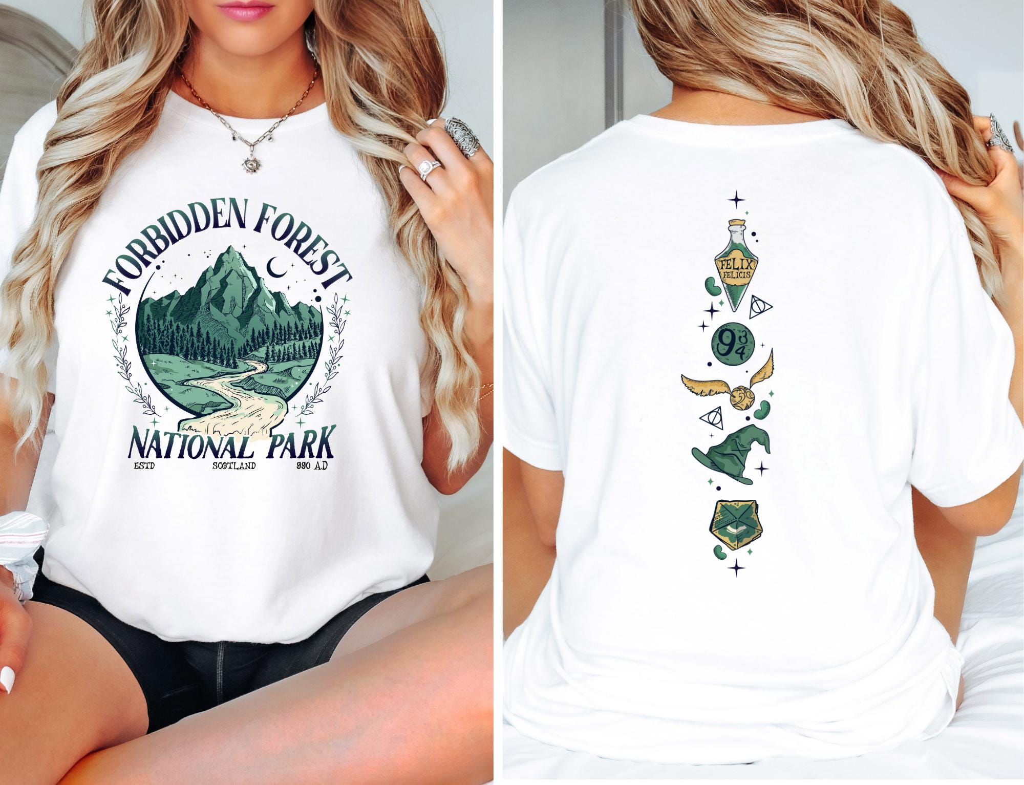 Unisex Forbidden Forest 100% Cotton Graphic Tee