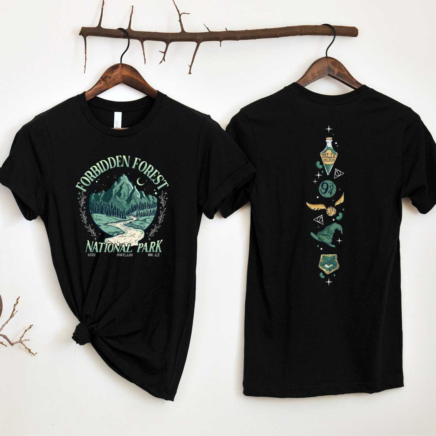 Unisex Forbidden Forest 100% Cotton Graphic Tee | Pod4team