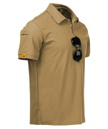 Men's Solid Color Golf Polo Shirt