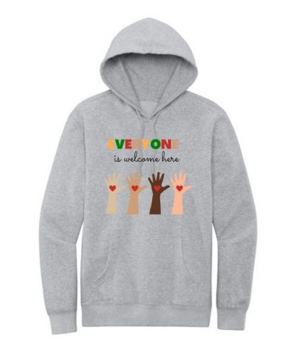 Unisex Everyone Is Welcome Here Pullover Hoodie