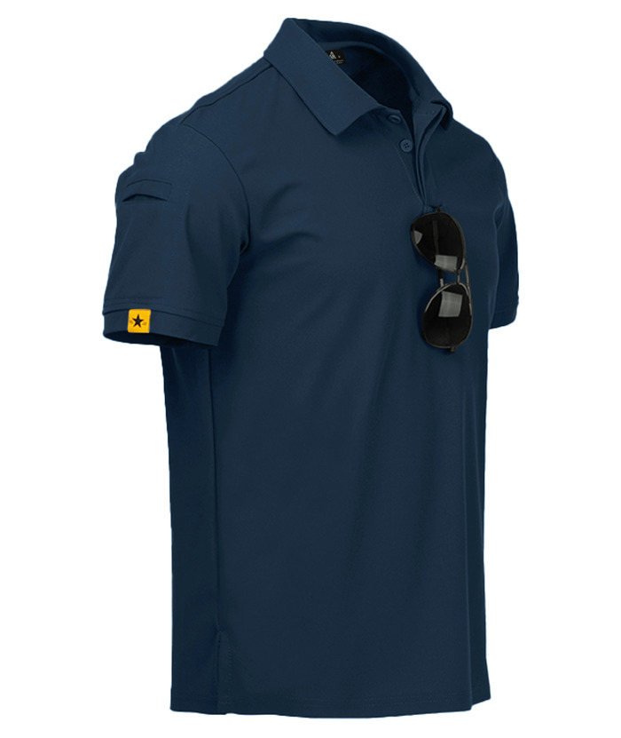 Men's Solid Color Golf Polo Shirt