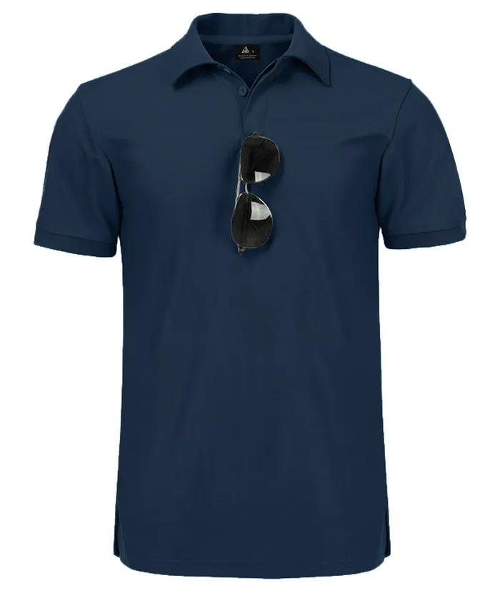 Men's Solid Color Golf Polo Shirt