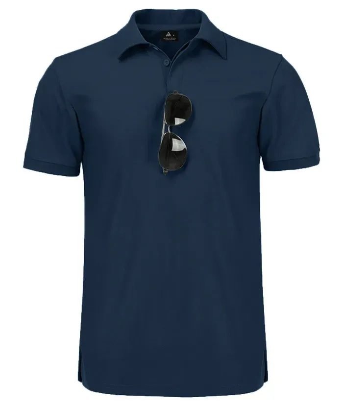 Men's Solid Color Golf Polo Shirt
