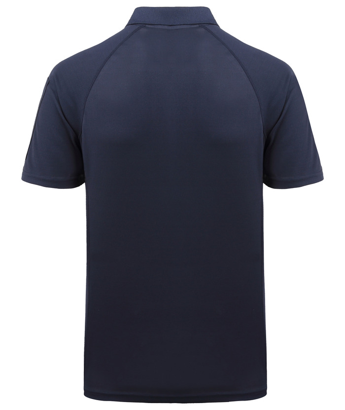 Men's Dri-fit Solid Color Zip Up Pocket Polo Shirt