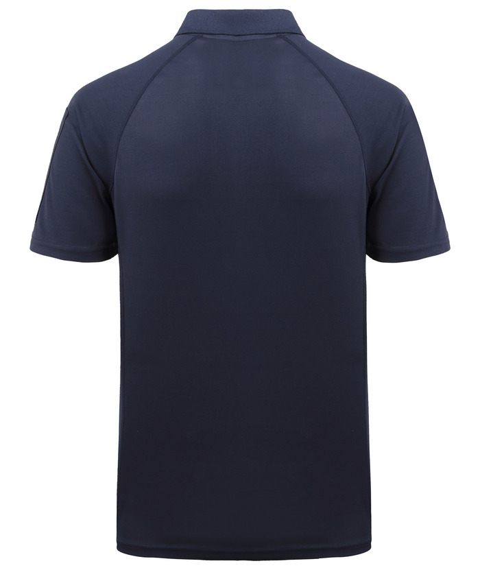 Men's Dri-fit Solid Color Zip Up Pocket Polo Shirt