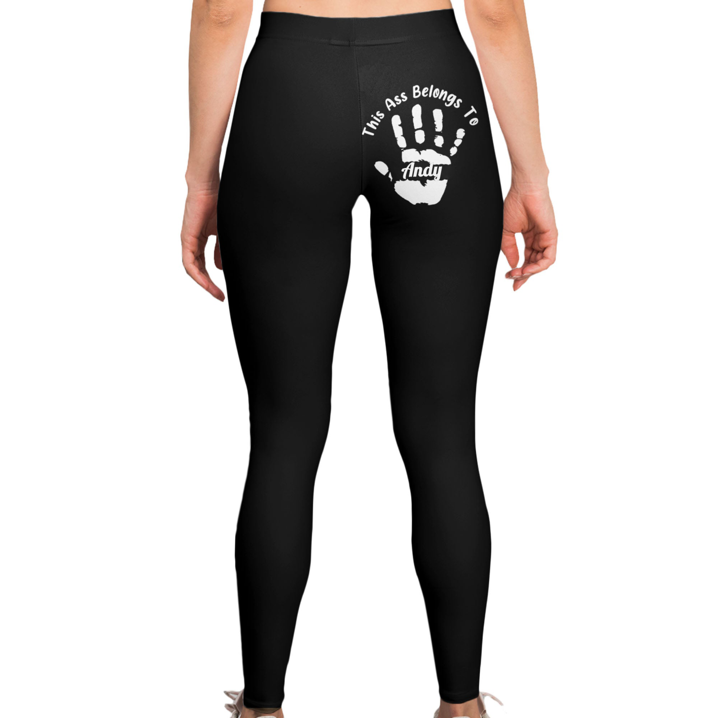 Black funny wife leggings - Custom names for Valentine's Day