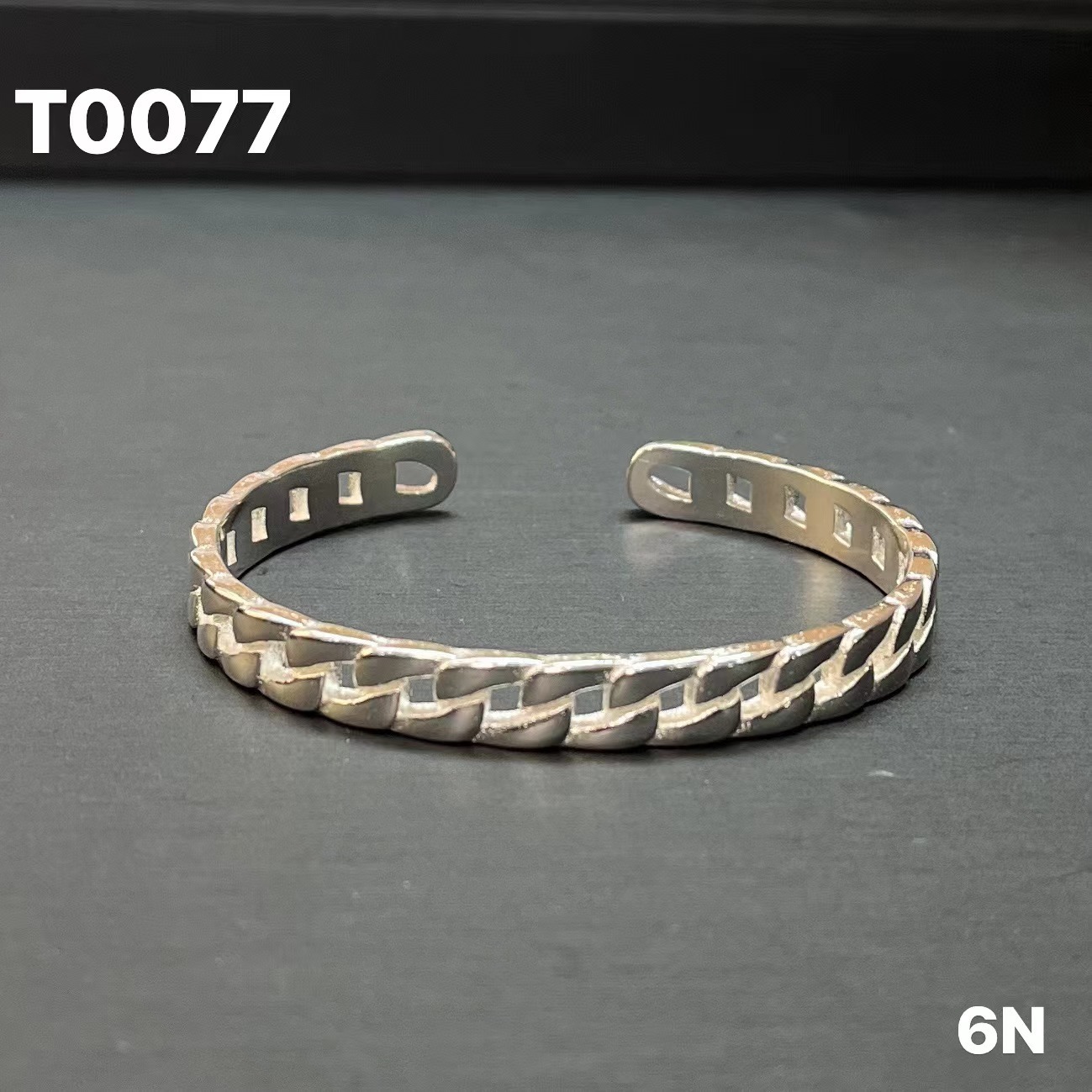 T77 Fashion Trendy Simple Bangle,Daily Clothing Decor,All-match Jewelry for Birthday Gift