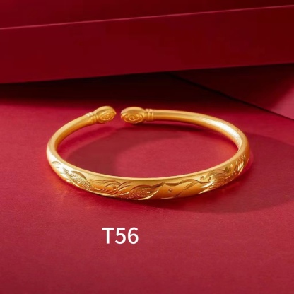 T56Fashion Trendy Simple Bangle,Daily Clothing Decor,All-match Jewelry for Birthday Gift