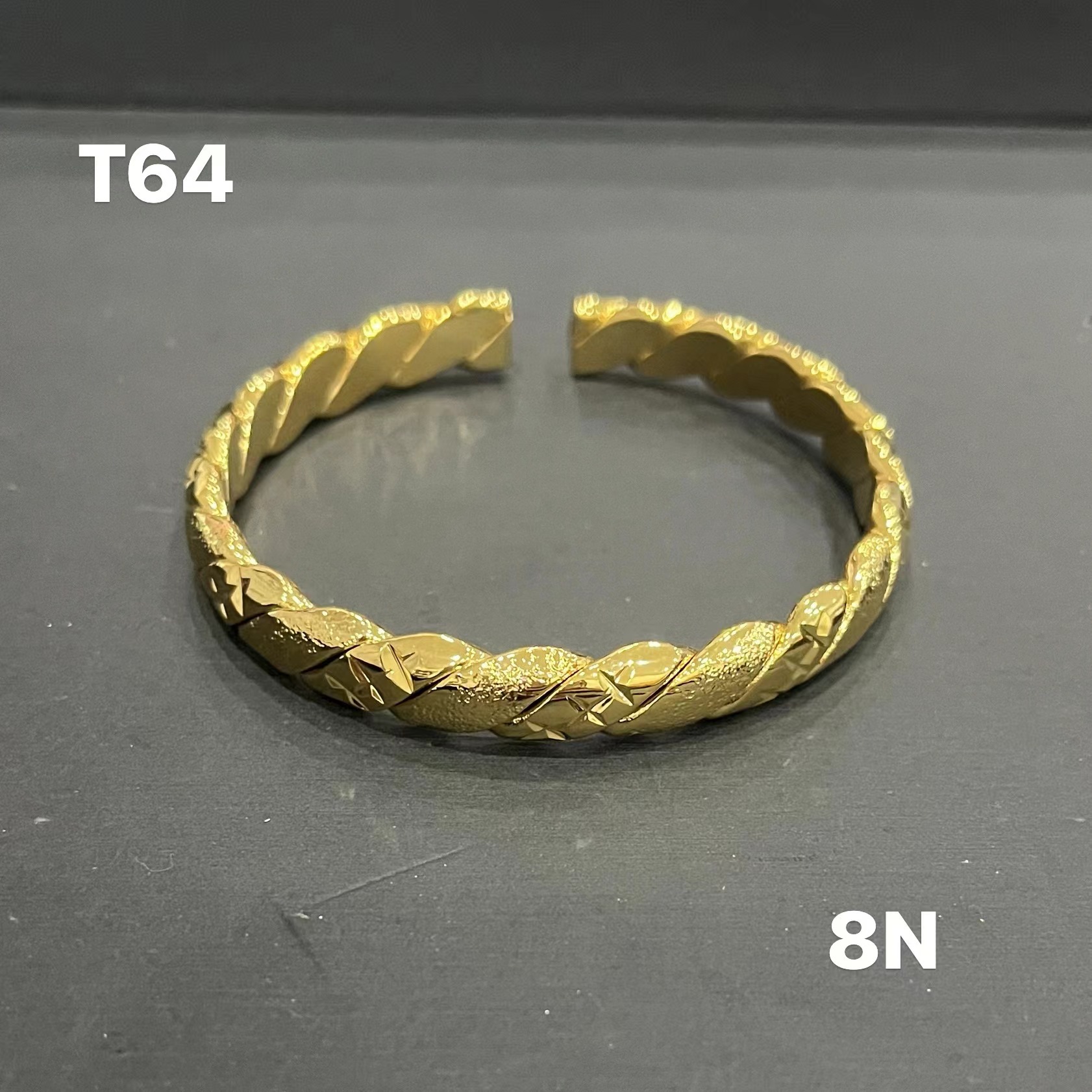 T64Fashion Trendy Simple Bangle,Daily Clothing Decor,All-match Jewelry for Birthday Gift